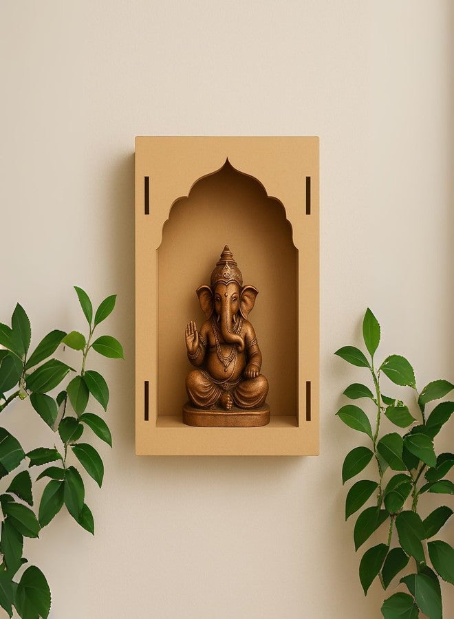 LET'S DIY طقم ديكور حائط "جاروكا" من خشب MDF غير مكتمل الصنع - صندوق خشبي عادي مقطوع يدويًا لتزيين المنزل بشكل إبداعي، وإطار قابل للتخصيص للأعمال الفنية والرسم والمشاريع اليدوية. - Image 4